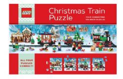 CASSE-TÊTE DE LEGO 4 X 100 PIÈCES - TRAIN DE NOËL